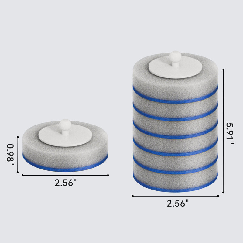 JOYBOS disposable toilet brush replacement heads, toilet cleaning supplies, 60replacement heads