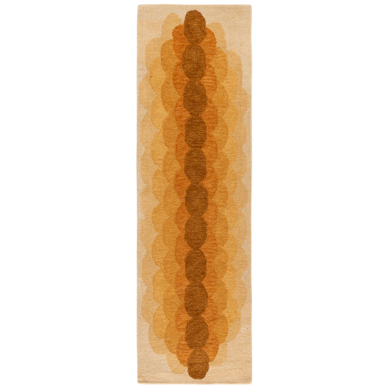 Tapis d'intérieur en laine touffeté à la main Metro, Tapis de couloir 2 pi 3 po x 8 pi 0 po