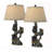Grigio 31" Natural Tree and Black Bear Resin Table Lamp