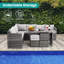 7 meubles de patio extérieur 7 pièces-1587189537