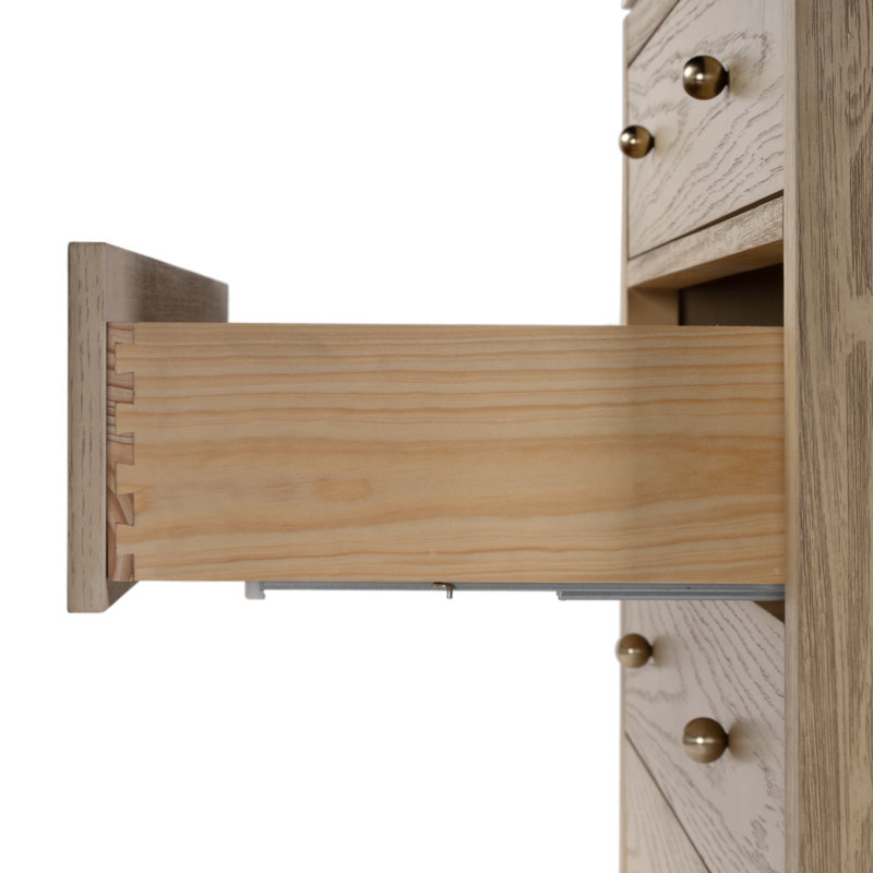 Nora 36 in W Quartz Top Single Sink Bathroom Vanity Set, Light Oak