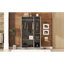 Armoire élégante et fonctionnelle à 3 portes avec tablettes, idéale pour le rangement et l'organisation de la chambre à coucher