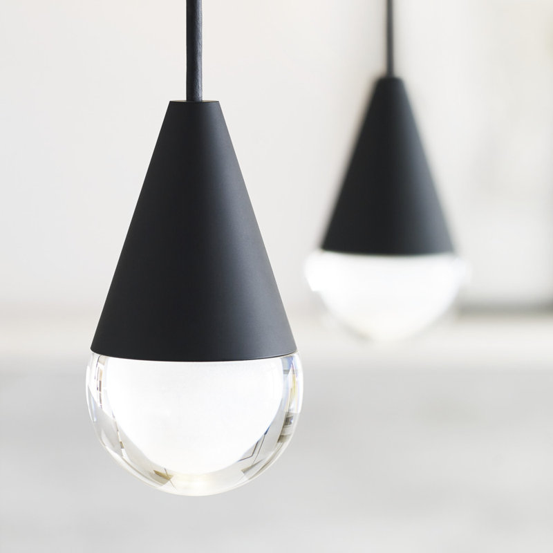 Gable 4 - Light LED Pendant, Nightshade Black
