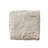 Ivory/Natural Farmhouse Checkered Hand-Woven Jute Blend Cube Ottoman Pouf