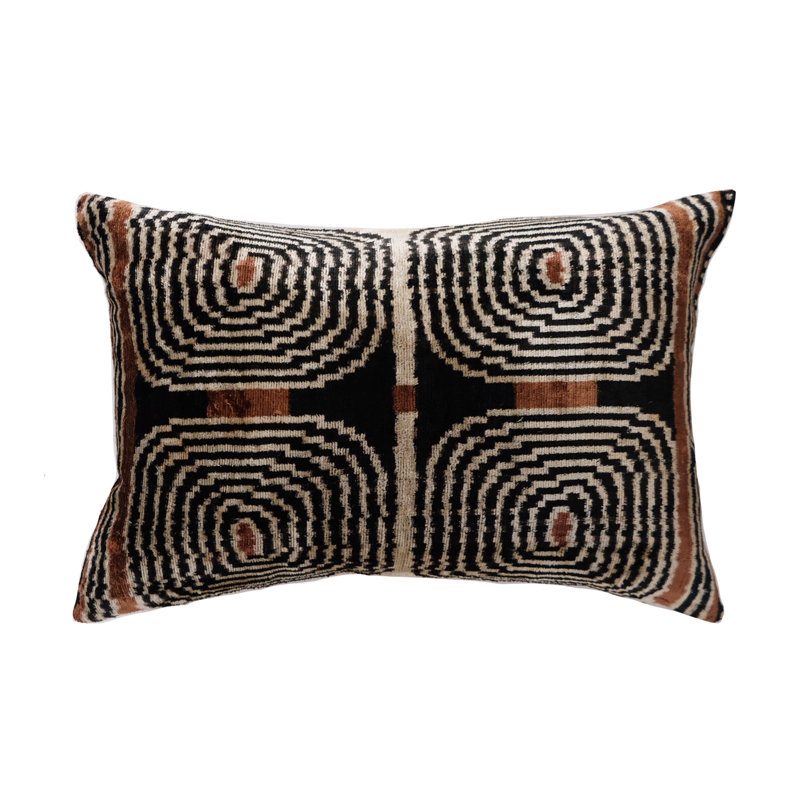 Frye Feather Throw Pillow, Geometric 1