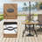 4 Person Outdoor Wicker Dining Set With Square Table-124601130