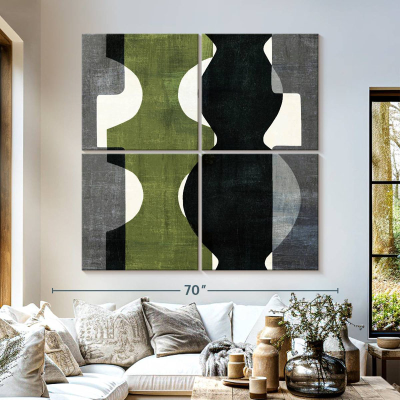 Déco géométrique Avery avec vert