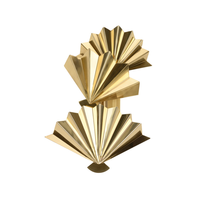 Solid Brass Flush Mounted Sconce