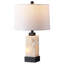 Lampe de table rectangulaire en métal 23 pi avec base veilleuse Prospe-132816150