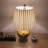 Yellow Ceramic Table Lamp Butterfly Flowers LED Blub Included 12"W*12"D*22"H