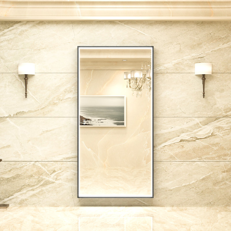 Sahiti Metal Framed LED Bathroom Mirror with Anti-Fog , 72" x 36"