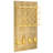 Solid Wood Wall Organizer with Key Hooks and Mail Storage