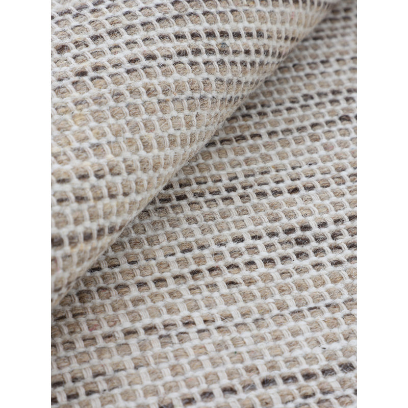 Mona Striped Wool Hand Woven Area Rug, Rectangle 120 x 170cm