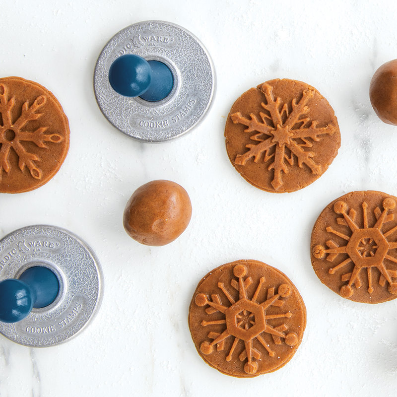 Nordic Ware 3-Piece Snowflake Cookie Stamp Set