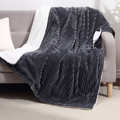 180 cm x 130 cm Soft Flannel Heated Blanket