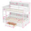 Gesko Kids Twin Over Twin Bunk Bed with Drawers-428551277