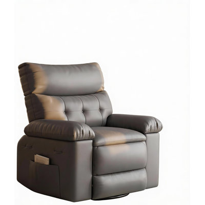 Fauteuil inclinable surdimensionné avec massage et chaleur - Chaise berçante à 360 degrés pour le salon et la chambre à coucher