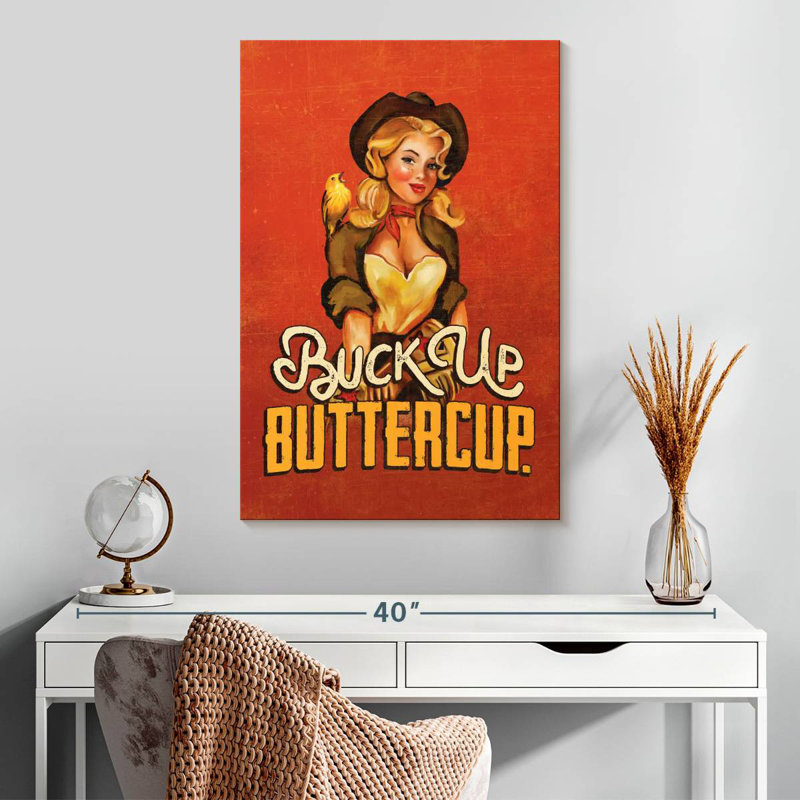 Leisha Buck Up Buttercup Ruby, 30" H x 20" W