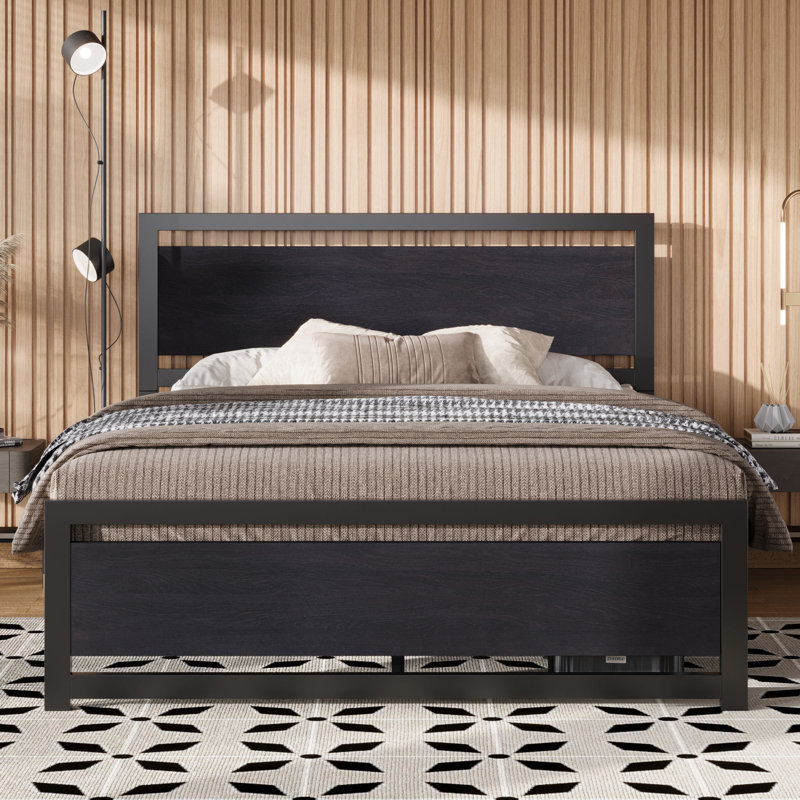 Rolandini Platform Bed, Full , Dark Gray