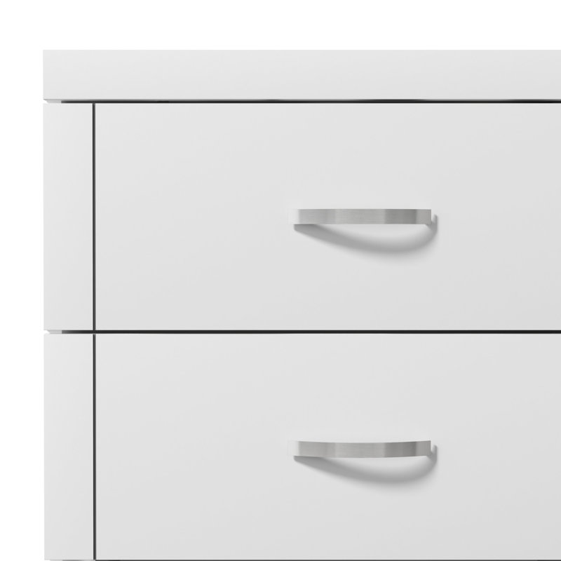 Commode double 6 tiroirs l 46,45 po Avigail, Blanc