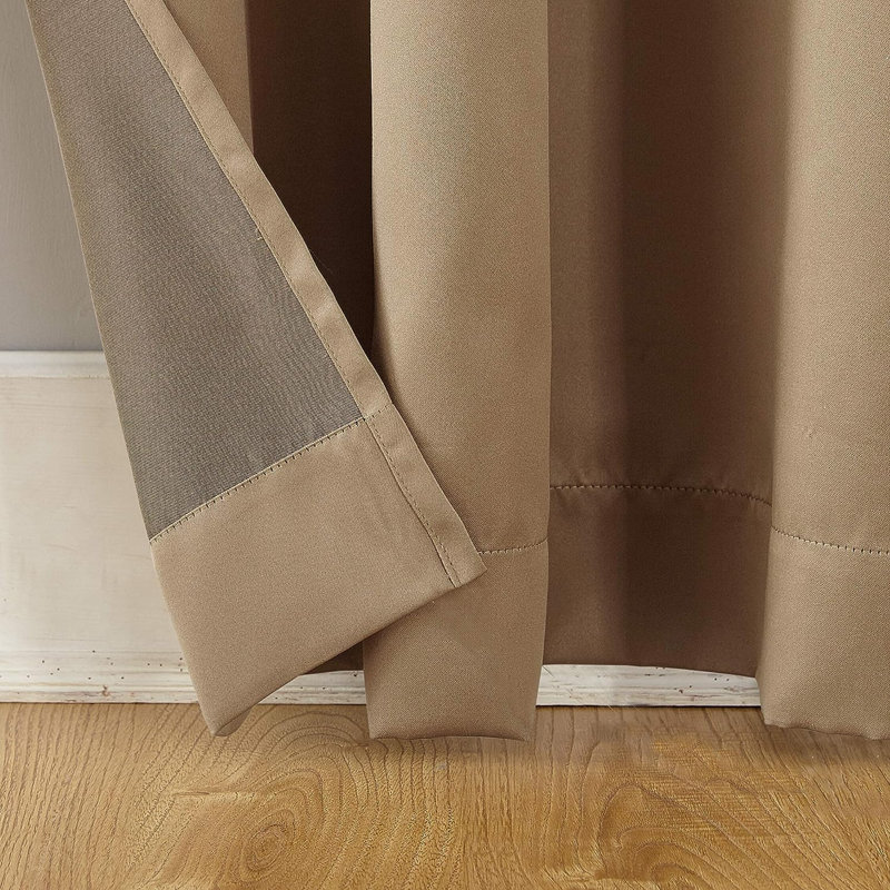 Sage Green Polyester Room Darkening Rod Pocket Curtains