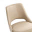 Chaise d'appoint de salle à manger rembourrée en bois massif et velours Liora-126635994