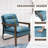 Dentrell Faux Leather Armchair-1717187832