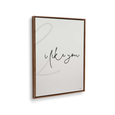 «I Like You Set 2 of 2» par Lux + Me Designs, reproduction d'art