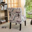 Fauteuil d'appoint contemporain imprimé en tissu imprimé floral mauve