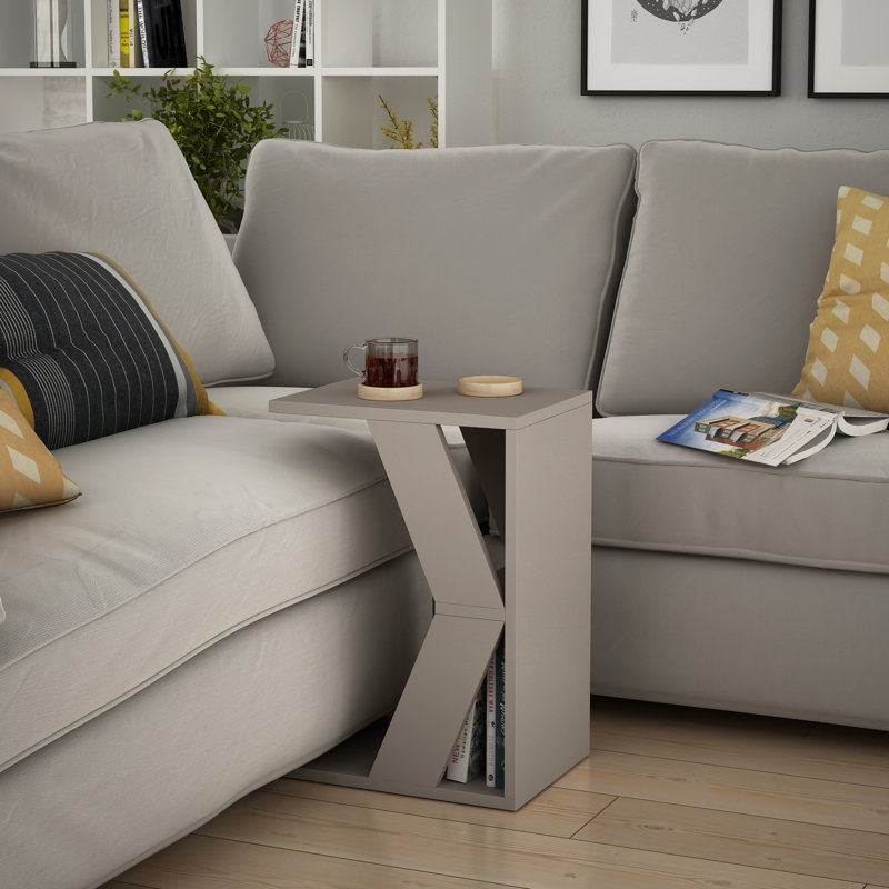 Side Table, Light Mocha