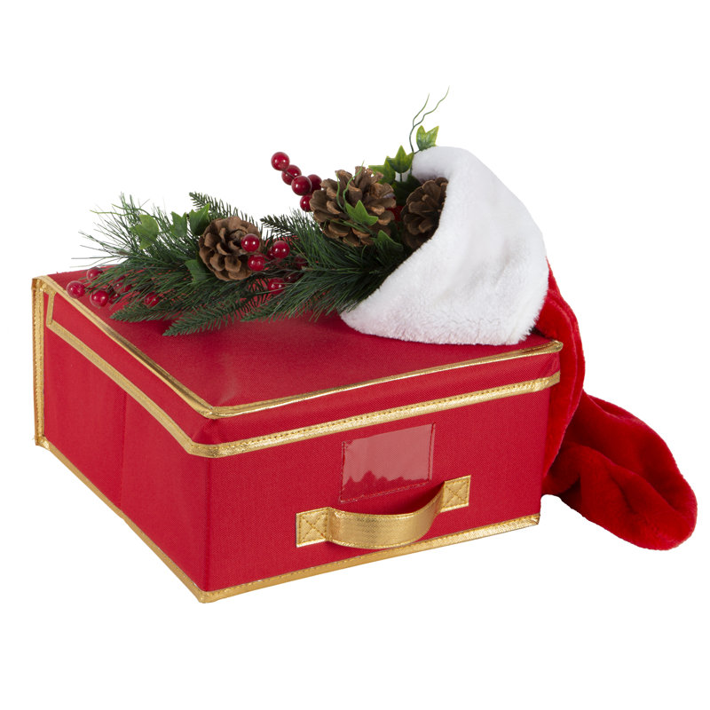 Holiday Storage Box, 5.91" H x 11.81" W x 11.81" D