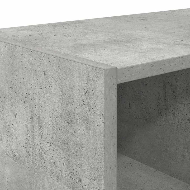 Stefenie 4 Pair Stackable Shoe Rack, Concrete Grey