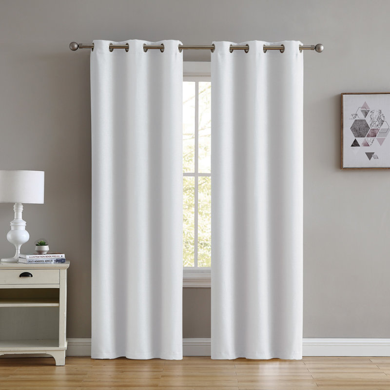 Christabel Blackout Curtain Panel Pair, White
