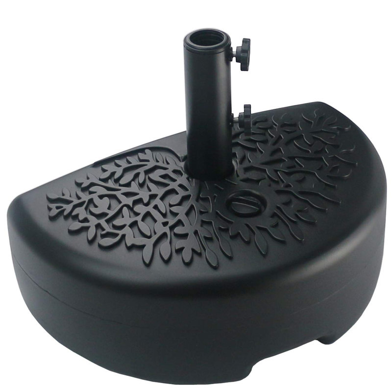 40 Lb Half Moon Shaped Water Filled Umbrella Base