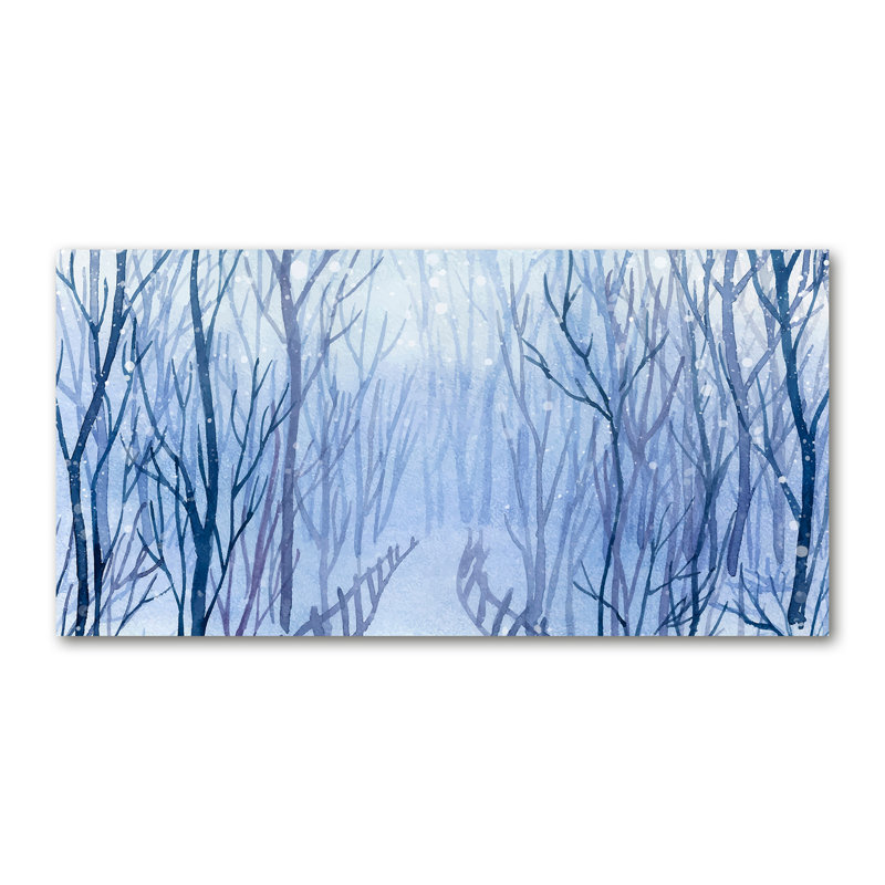 Winter Forest 1 Piece Wall Art on Canvas