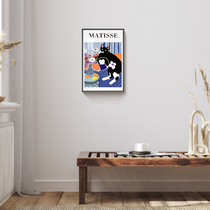 Art Matisse, Noir, H 16 po x l 12 po x P 1 po