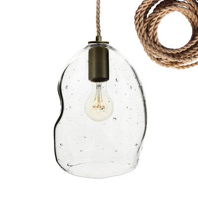 Bubble 8 - Light Chandelier Hand Blown Glass Accents