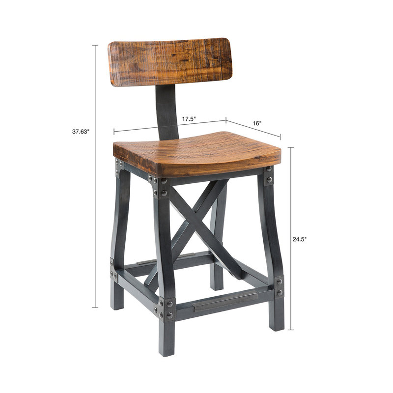 Counter Stool With Back