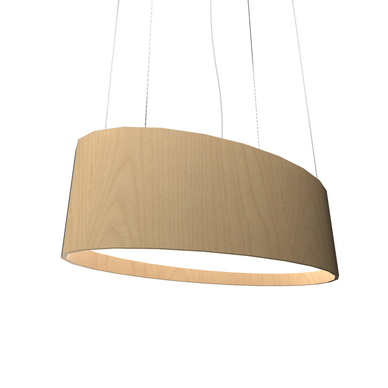 1 - Light LED Pendant, Maple