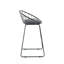 Upholstered Counter Stool with Metal Frame