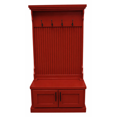 Brandley Hall Tree 37.5'' Wide with Bench and Shoe Storage