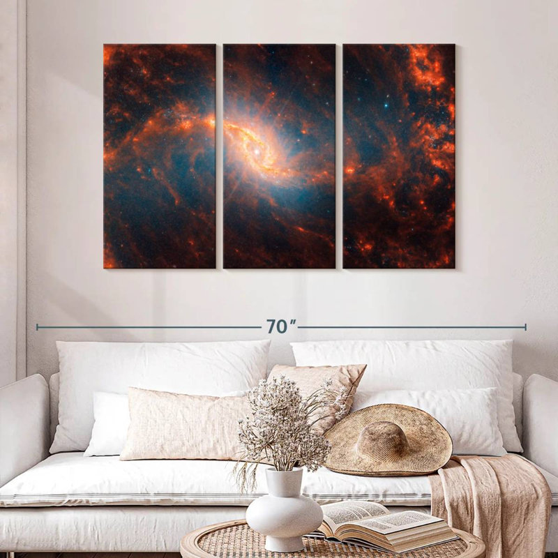 Oberle Webb et Hubble - Galaxie spirale NCL 1365, H 32 po x l 50 po