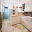 Ensemble de tapis de cuisine beige et jaune citron 3 pièces pour la cuisine et le porche