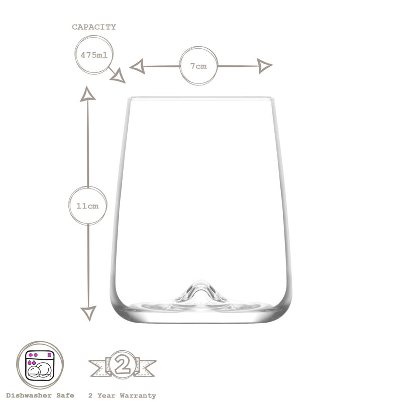 475ml Whiskey Glass Set