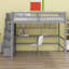 Loft Bed With Desk, Storage Shelves And Staircase-232214092