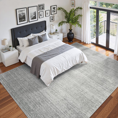 Tapis lavable à rayures rétro antidérapant (beige)