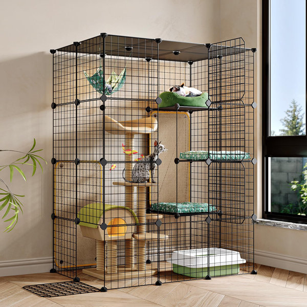 Playpen Large Cat Cages Cat Playpen For Indoor Cats Enclosed Extra