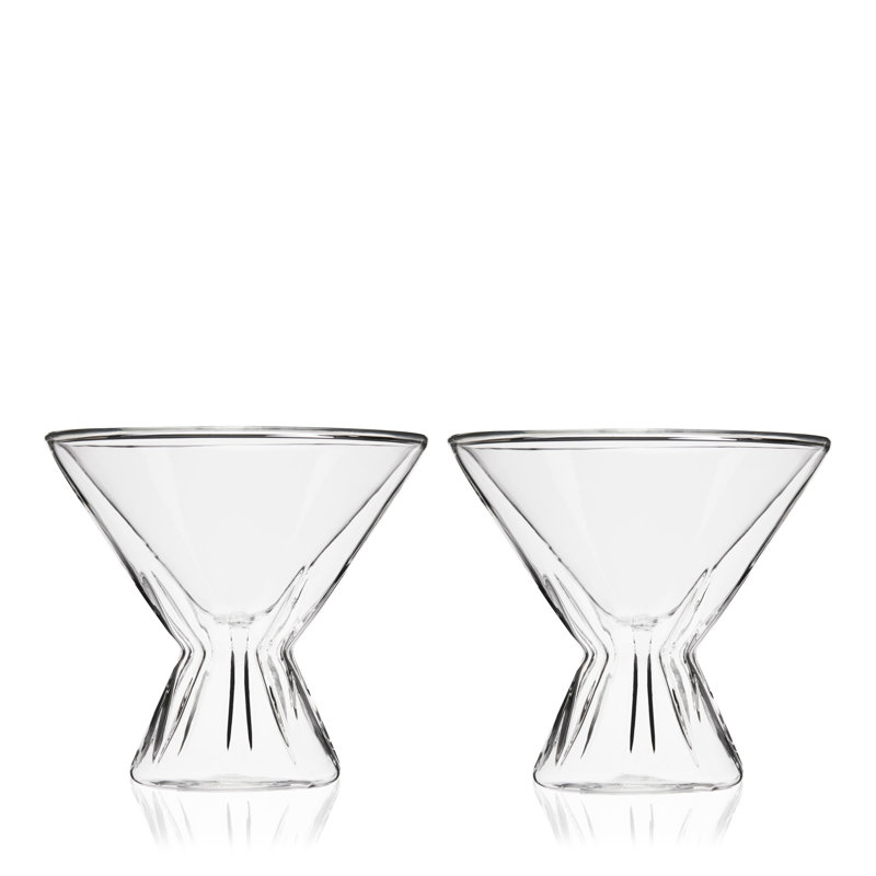 Verres à martini à double paroi