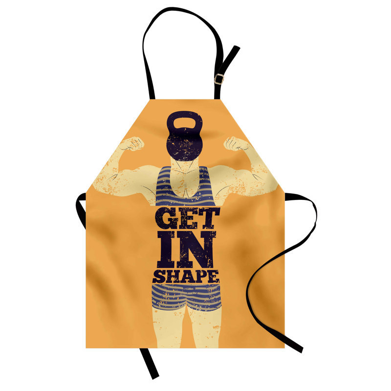 No Pattern Bib Apron