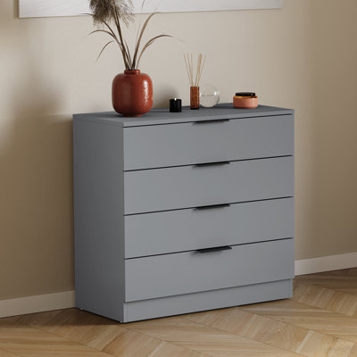 Tanishi 4 Drawer Chest Of Drawers Modern Storage Solution For Bedroom Nursery Home Office Living Room